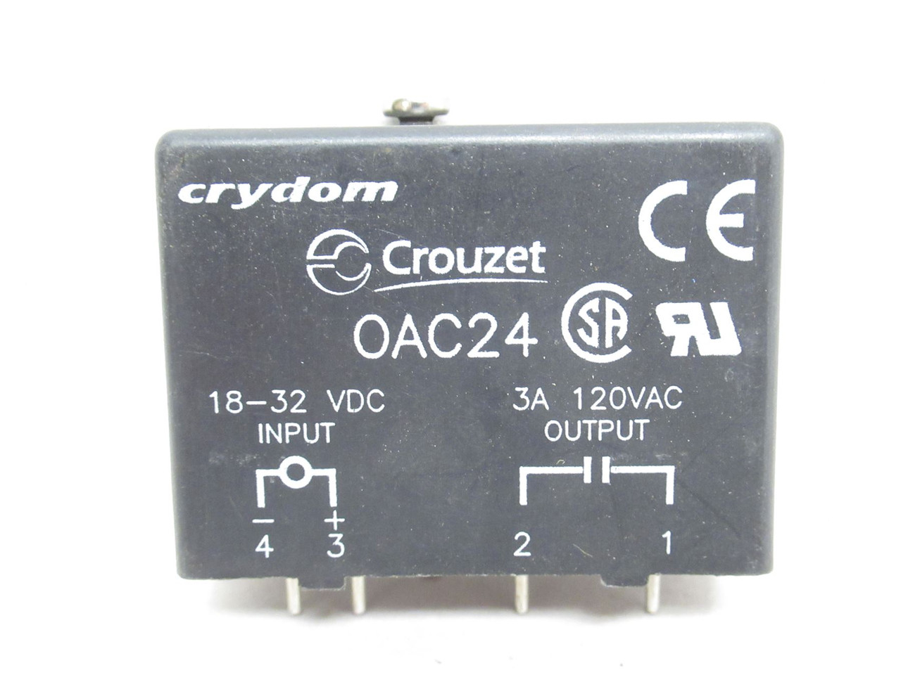 Crouzet OAC24; Relay Module; 120VAC; 3A; 18-32VDC Input