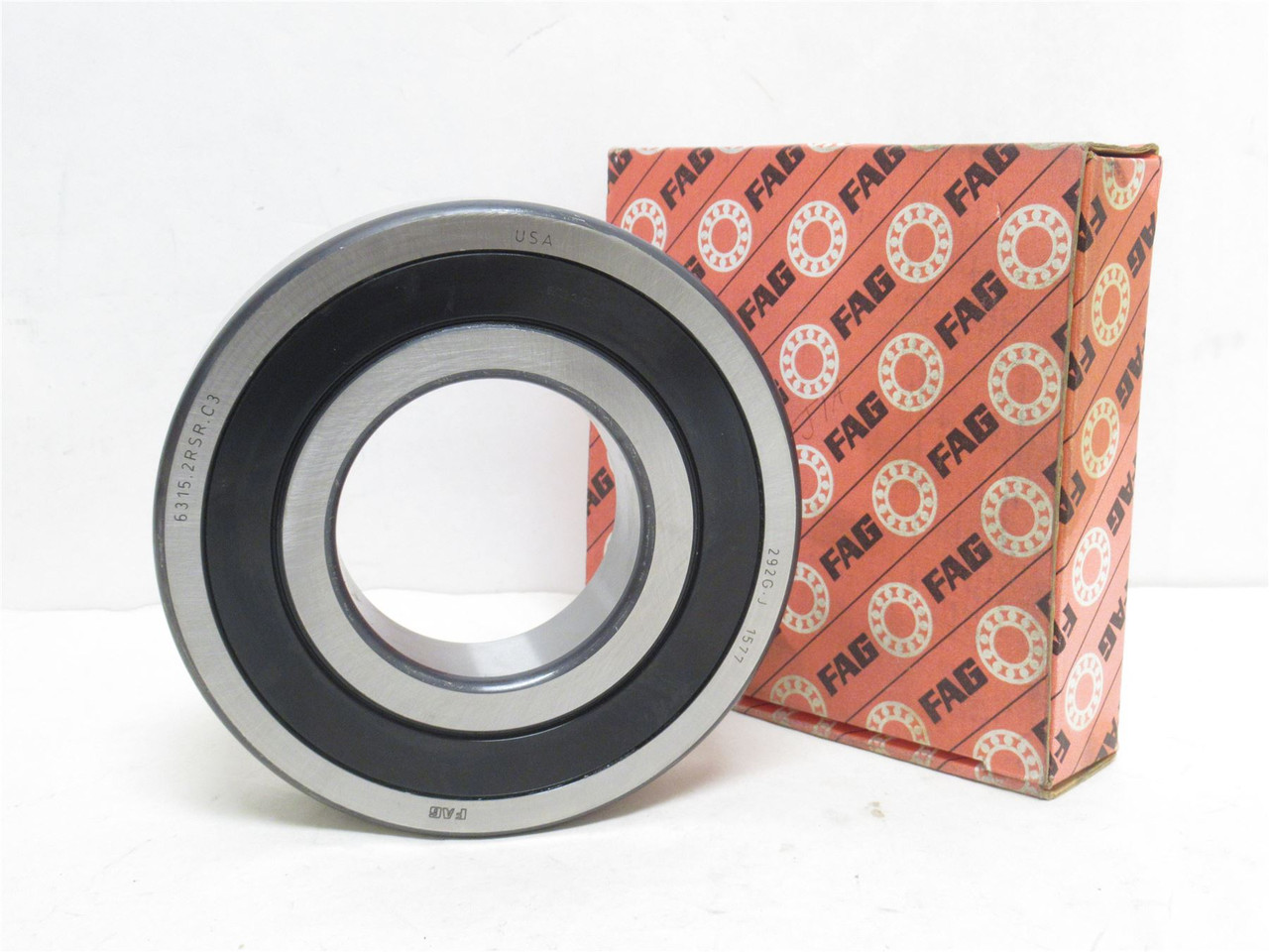 FAG 6315.2RSR.C3; Ball Bearing; 75mmID x 160mmOD x 37mm Wide