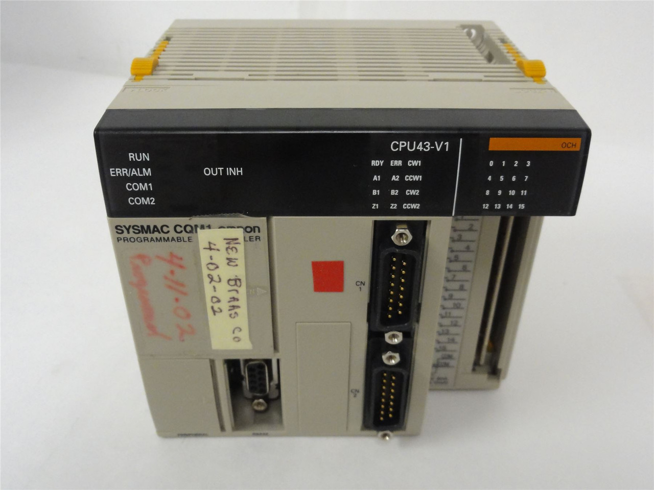 Omron CPU43-V1; CPU Machine Control - W/16 Point Input; 24 VDC
