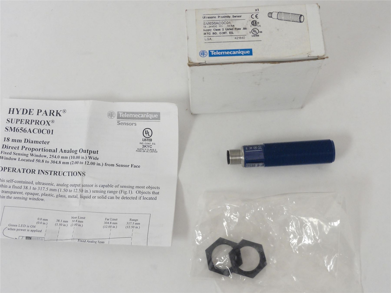 Telemecanique SM656AC0C01; Proximity Sensor 15-24VDC; 10mA