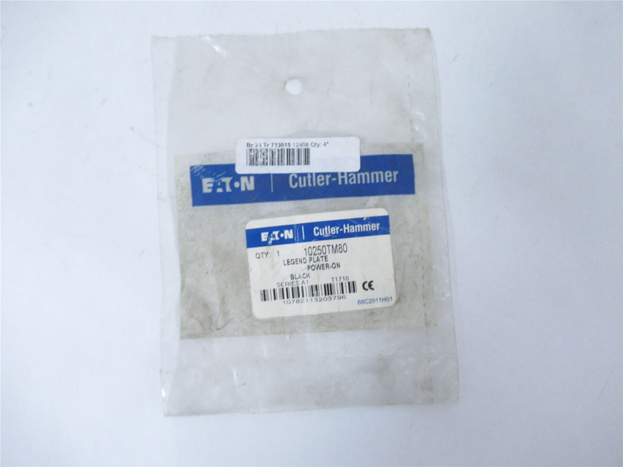 Eaton 10250TM80; Legend Plate- "Power On"