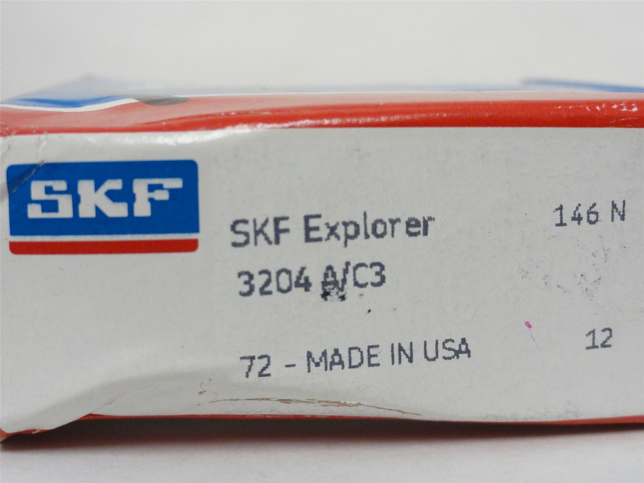 SKF 3204 A/C3; Contact Bearing 20mm ID; 47mmOD; 0.8125" Width