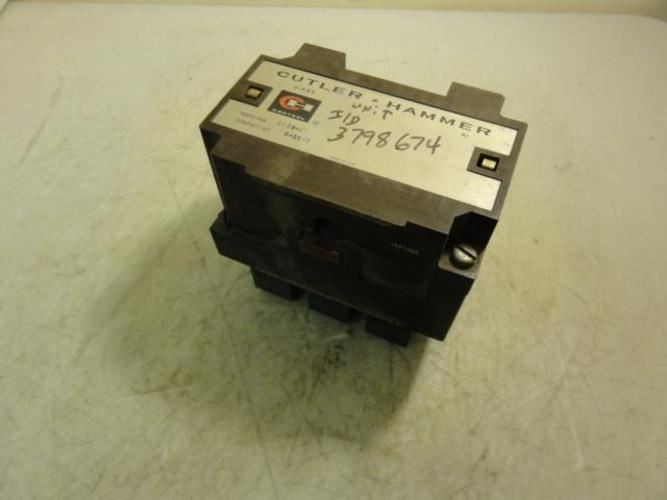 Cutler Hammer  C10E-1; Power Unit Relay 3Pole 120V
