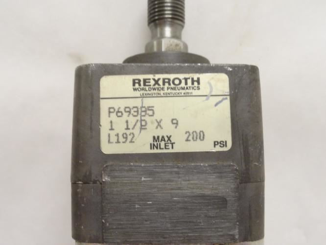 Rexroth P69395 1-1/25 x 9; Air Cylinder 1-1/2"ID x 9" Stroke