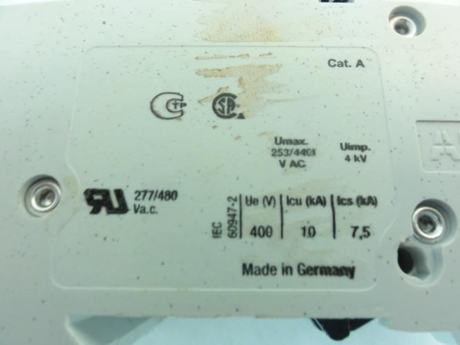 ABB 2CDS252001R0217; Mini Circuit Breaker; 1A; 2P; 277/480VAC