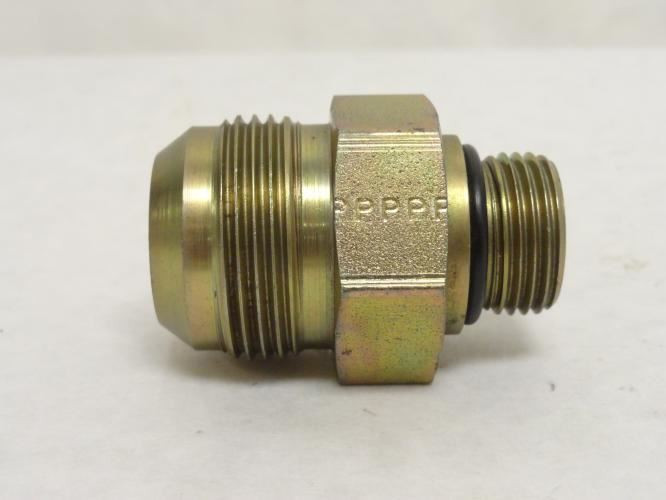Parker 16-10 F5OX-S; Straight Adapter 1 JIC x 5/8 BOSS