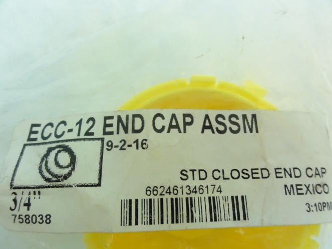 Sealmaster ECC-12; Closed Bearing End Cap; 3/4" Compatible Bore