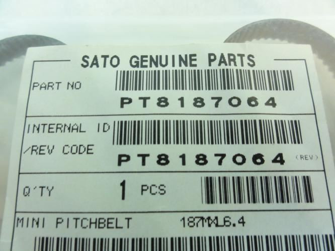 Sato PT8187064; Mini Pitchbelt; 187XL6.4