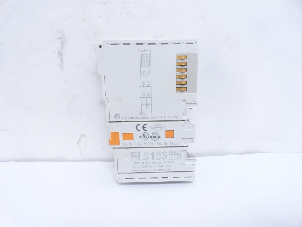 Beckhoff EL9185; EtherCAT Terminal; 10A; 230VAC