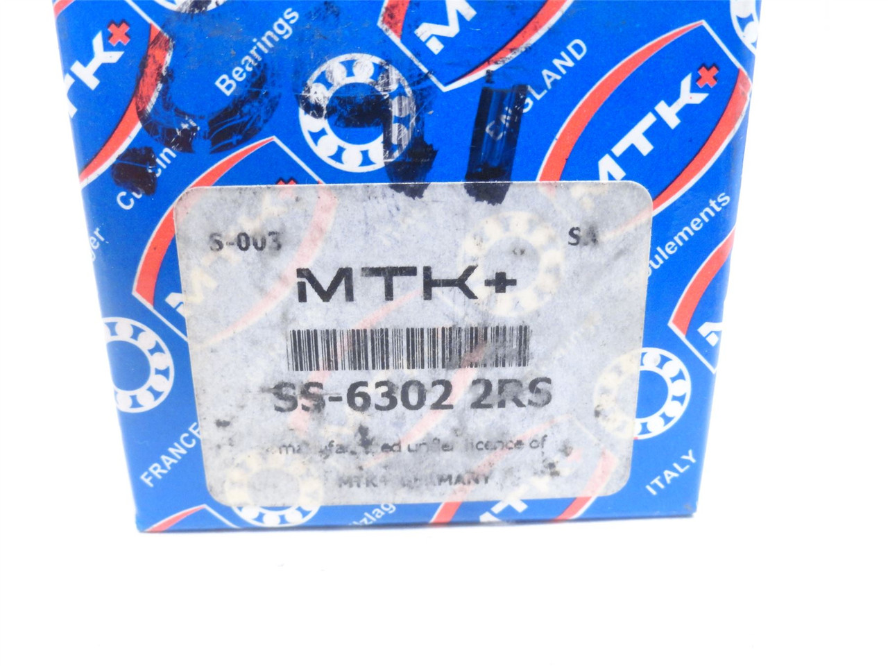 MTK SS-6302-2RS; Ball Bearing; 15mmID x 42mmOD x 13mm Wide