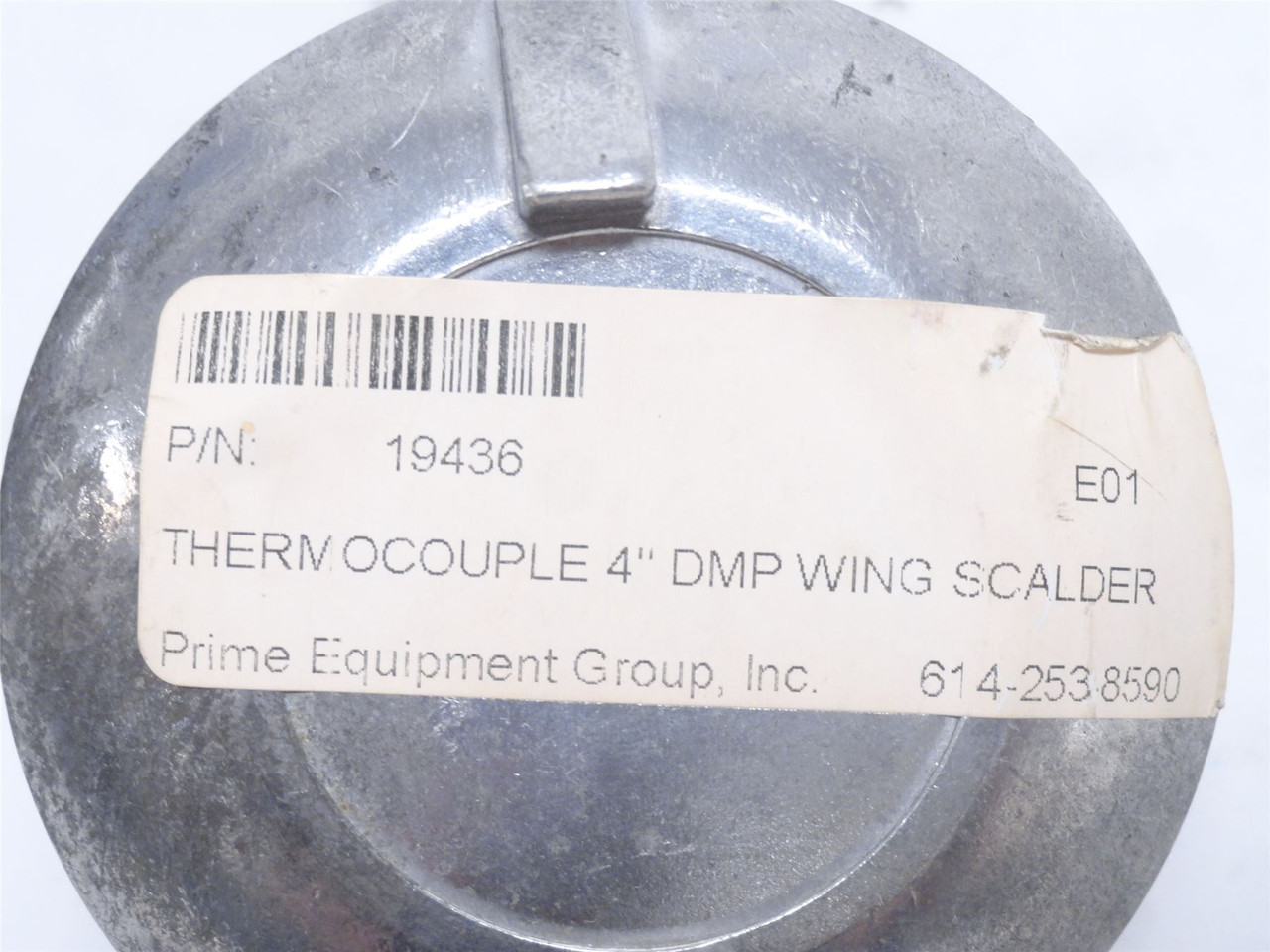 Prime 19436; Scalder Unit Temp Sensor/Thermocouple SS-316 Stem