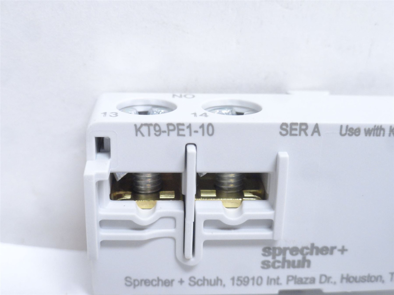 sprecher+schuh KT9-PE1-10; Aux-Contact Block 1-NO; 5A; 250VAC