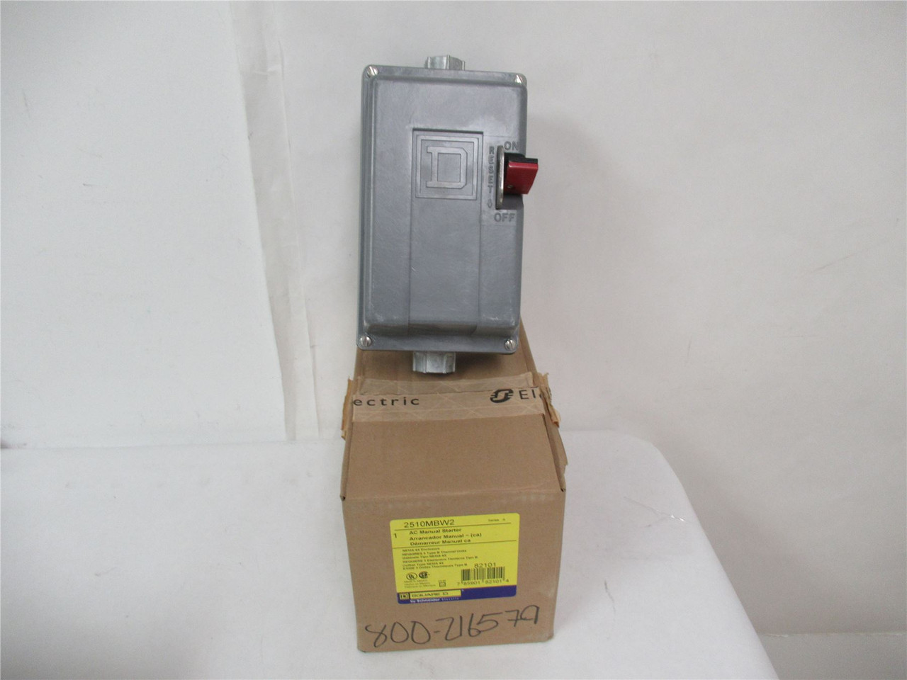 Square D 2510MBW2; Motor Starter NEMA M0 18A NEMA 4/4X