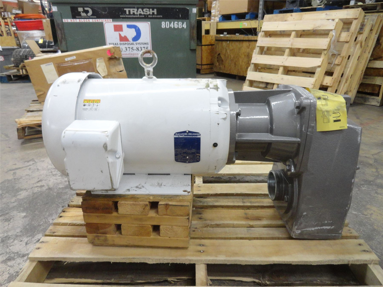 Baldor CEWDM23934T; AC Motor-Gearbox 8.3:1 Ratio 20HP 230/460V