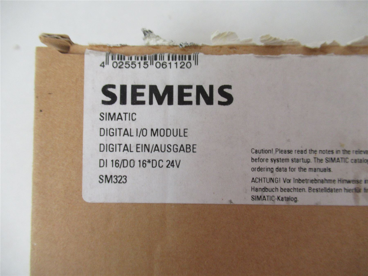 Siemens 6ES7 323-1Bl00-0AA0; Expansion Module 16 Input 24Vdc