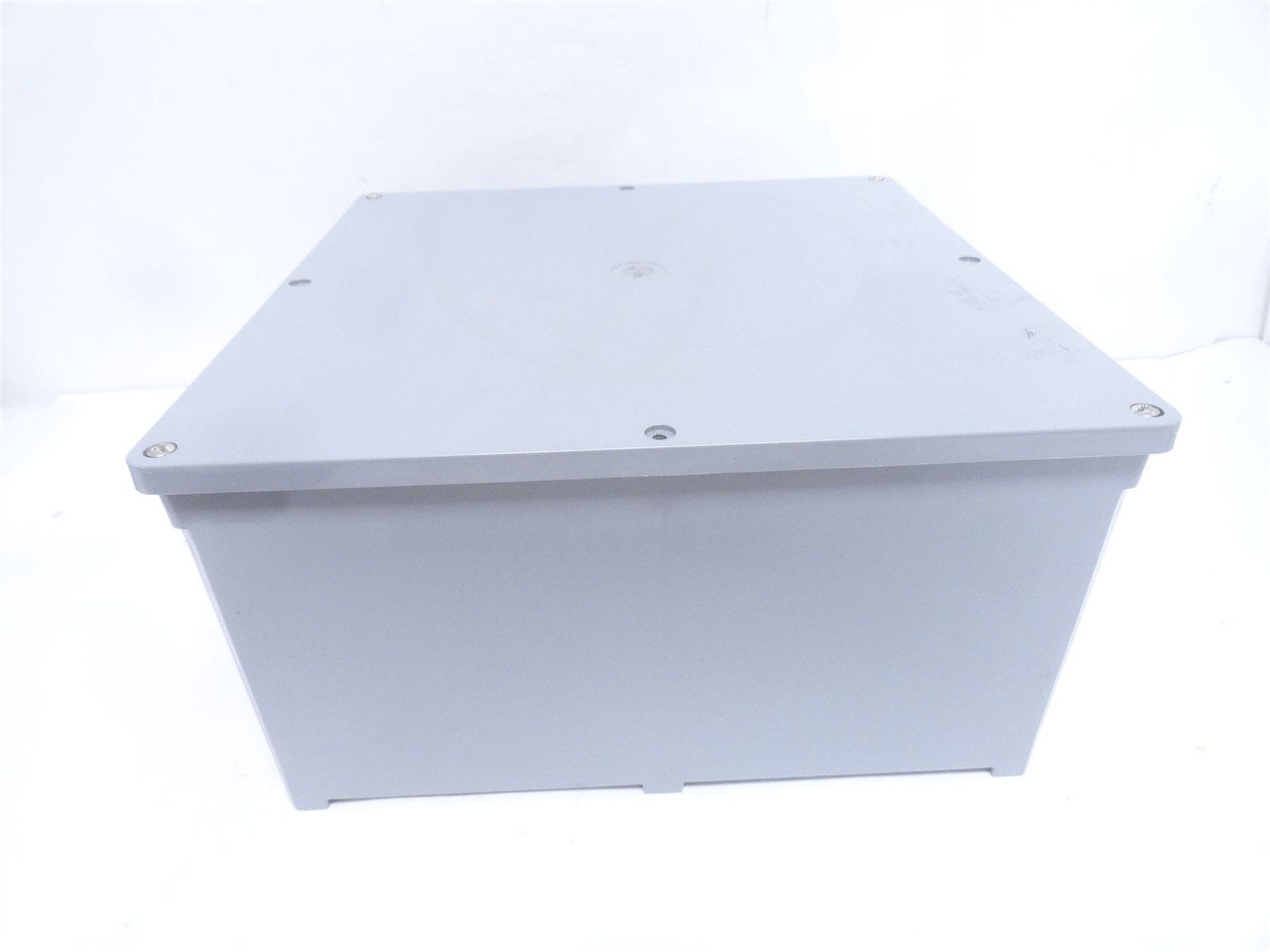 Carlon E989R; Plastic Gray Junction Box; 12" x 12" x 6"
