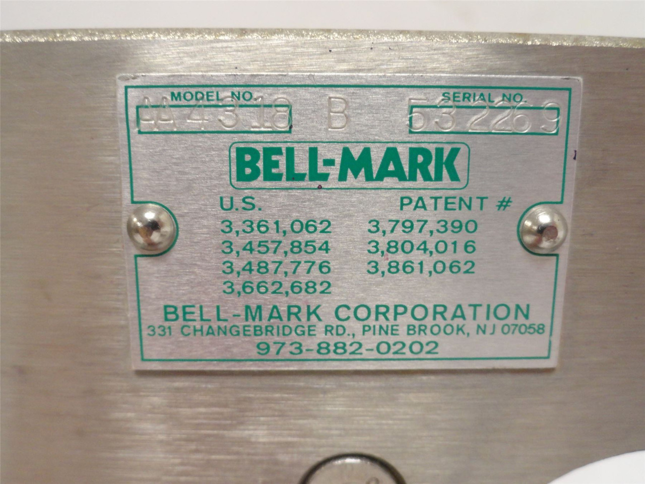 Bell-Mark AA4318; Multivac US4318 Printer Date Coder