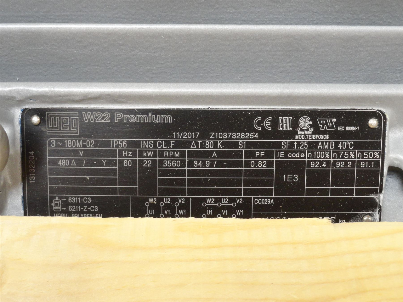 Flowserve ZLKD-080160-A7-BHS-0B-2GC-35; Pump 22KW; 80mm Out