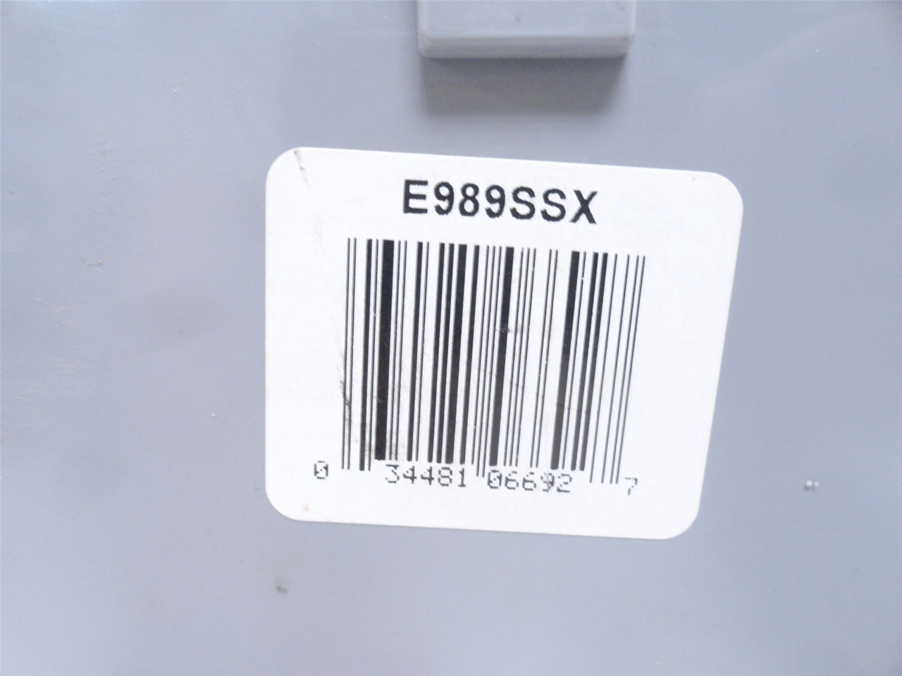 Carlon E989SSX; Grey PVC Junction Box; 8" x 8" 7"