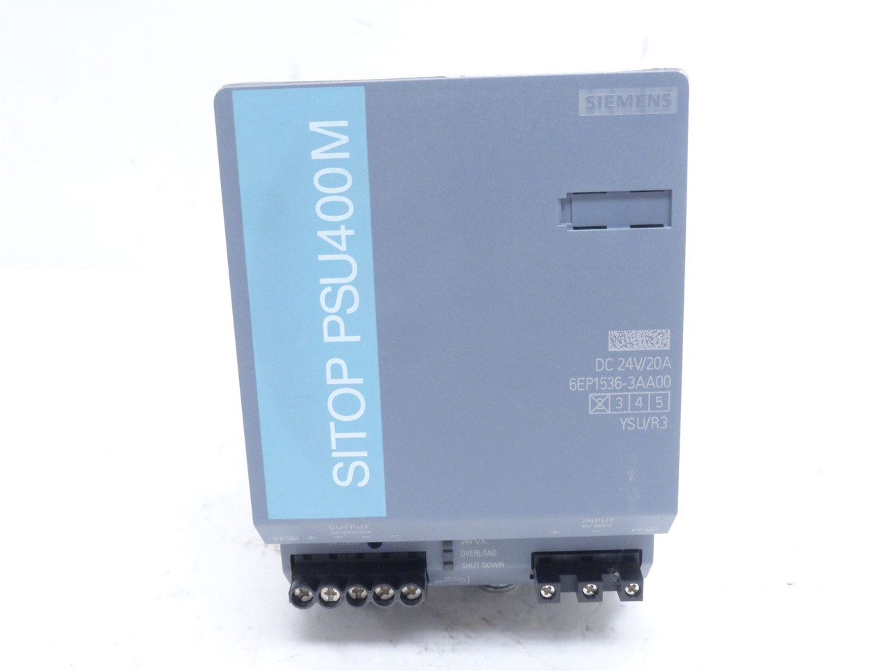 Siemens 6EP1536-3AA00; Power Supply; 600VAC In; 24VDC Out