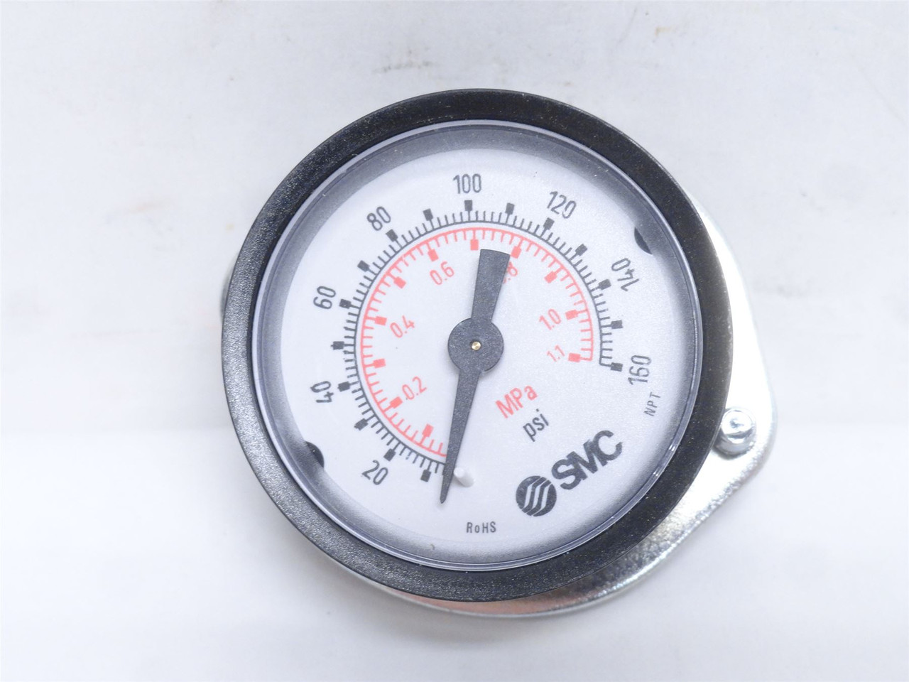 SMC K40-MP1.0-N01MS-C; Pressure Gauge; 160PSI; 40mm Dial
