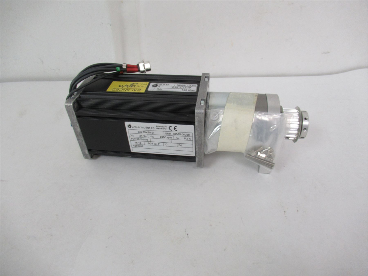 Dunkermotoren BG65X50SI; DC Motor 24V 2950rpm 5.2A Balanced