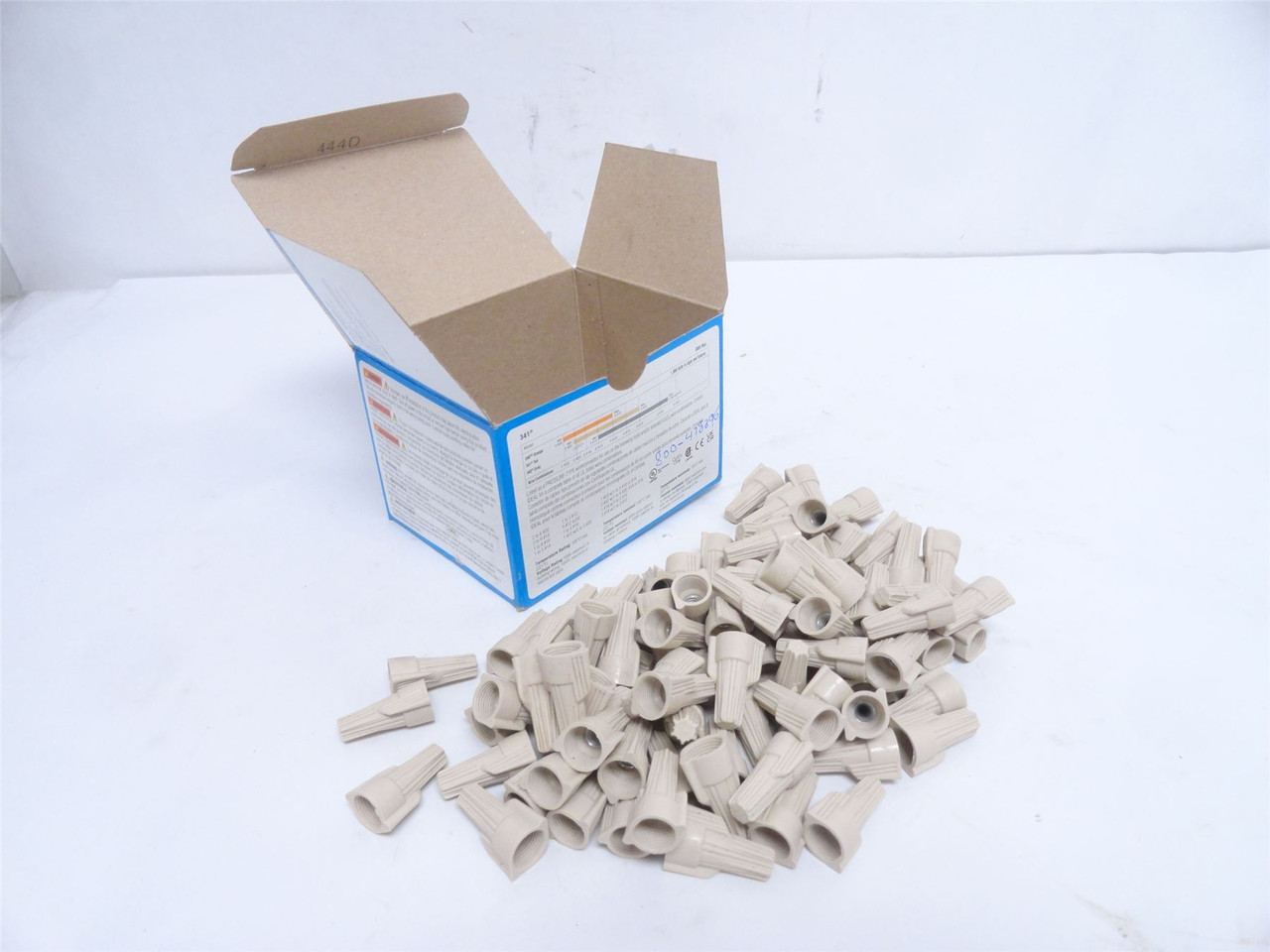 Ideal 30-341; Box-96; Tan Twist On Wire Connectors; 22-10AWG