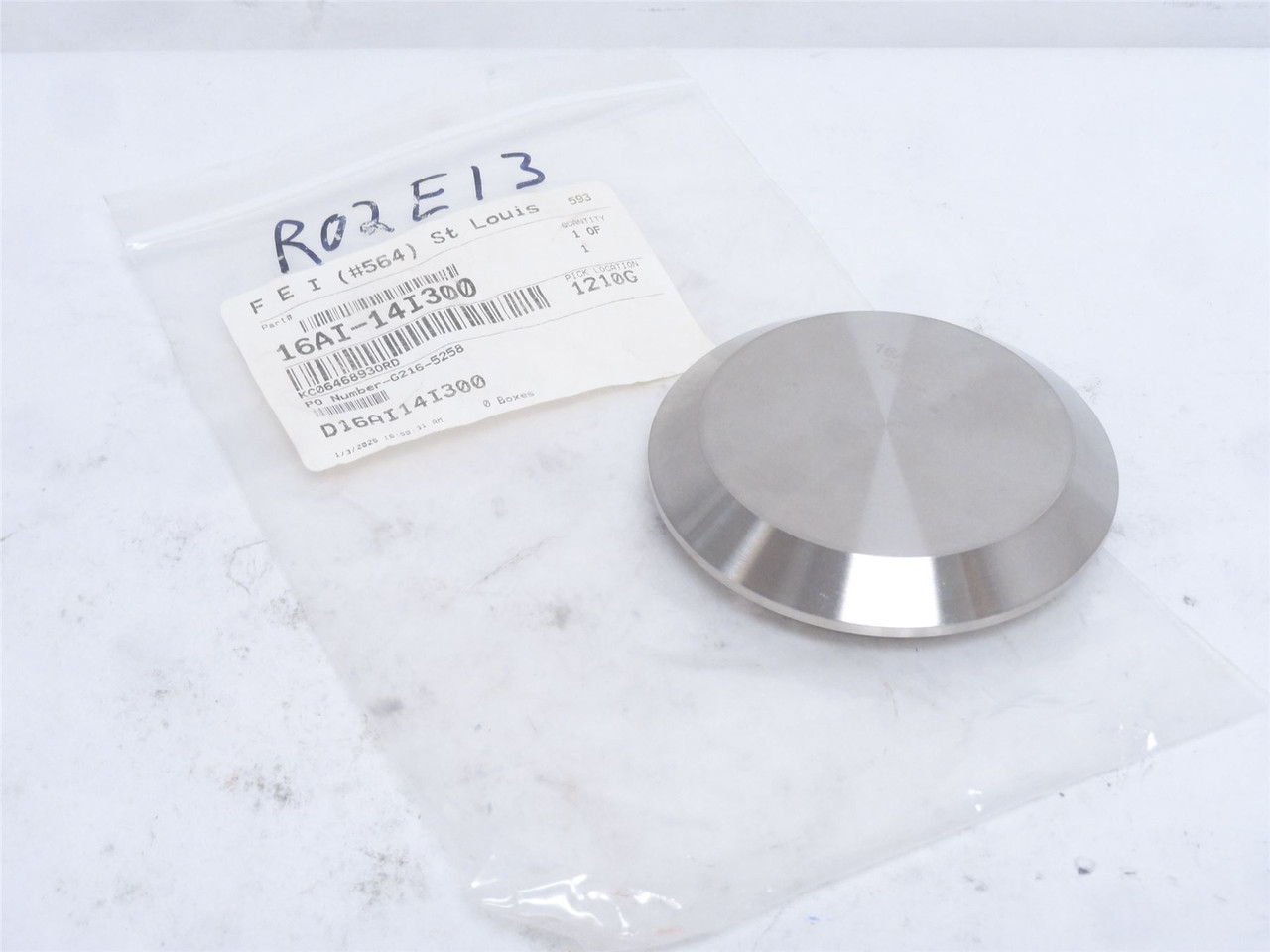 MFG- 16AI-141300; Sanitary Fitting Cap; SS-304; Size: 4"
