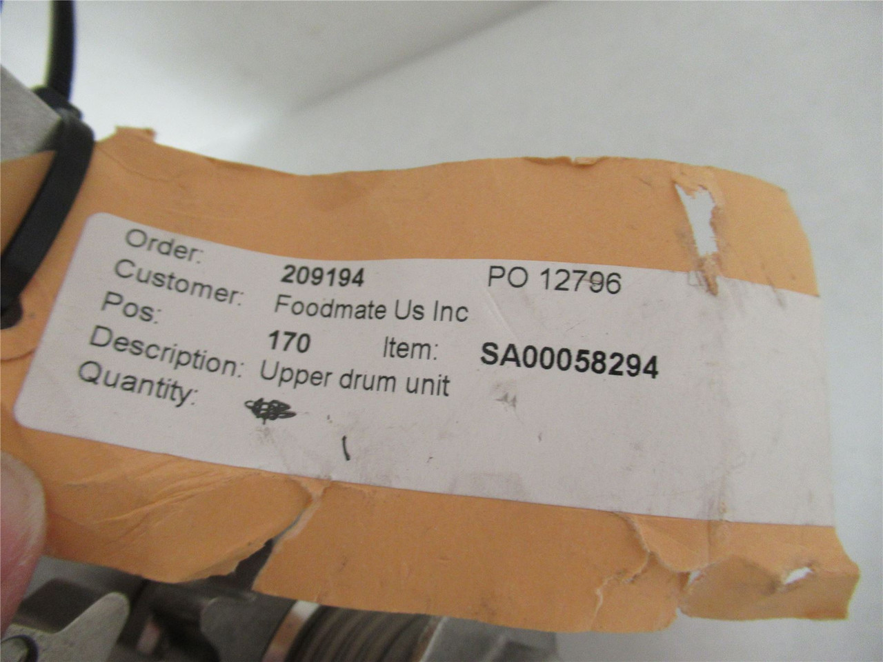 Foodmate SA00058294; Upper Drum Unit