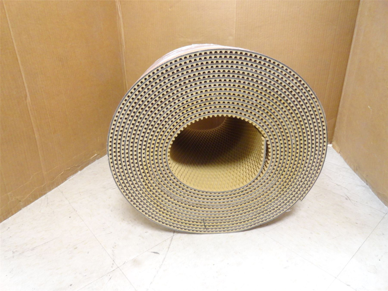 AIT 101588434; Tan Conveyor Belt; 18" Wide x 50' Long