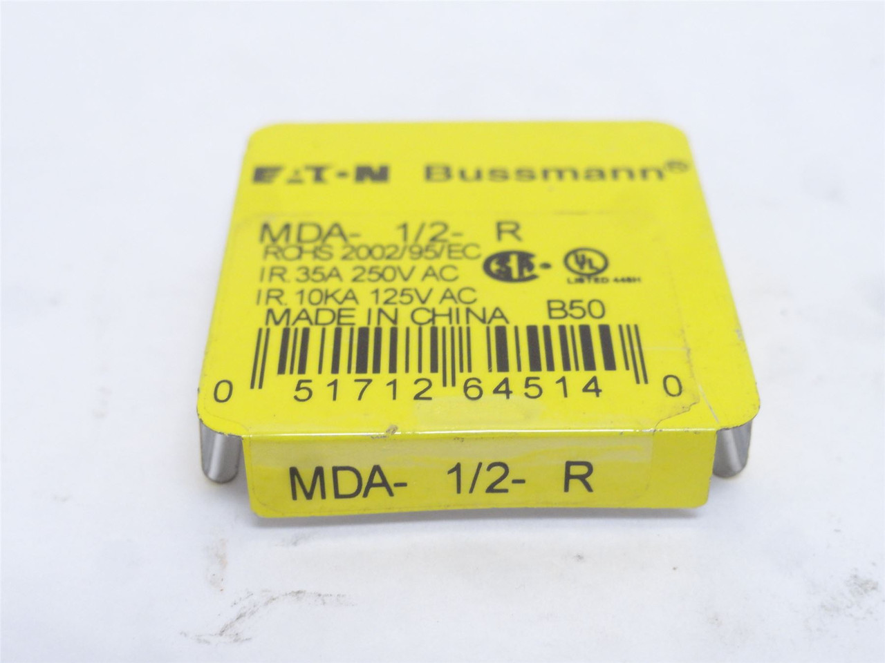 Bussmann MDA-1/2-R; Box-5; Ceramic Fuses 1/2A; 250VAC