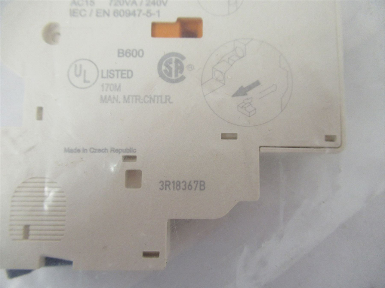 Schneider GVAN11; AuxilaryContact Block 6A 1 N.O. and 1 N.C.