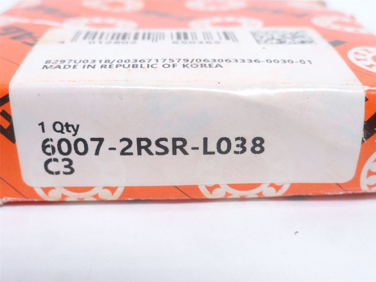 FAG 6007-C-2HRS-L038-C3; Ball Bearing; 35mmID x 62mmOD x 14mm