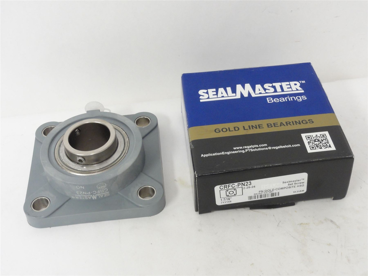 SealMaster CRFC-PN23; Bearing Unit; 1-7/16" ID; 4-Bolt