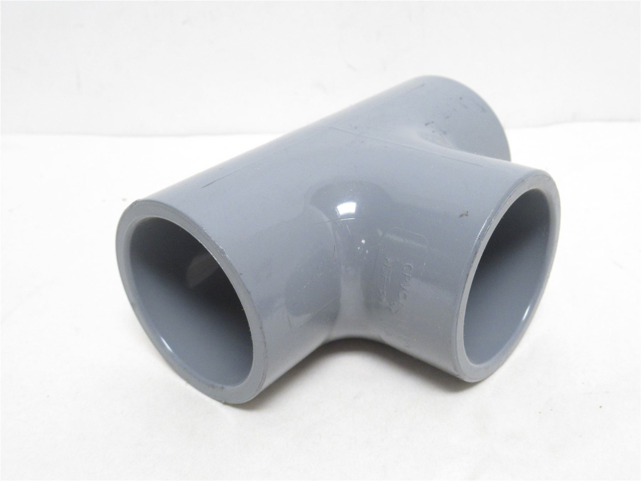 Georg Fischer 801-015; Lot-2 PVC Tee Fitting 1-1/2"NPS Sch 80