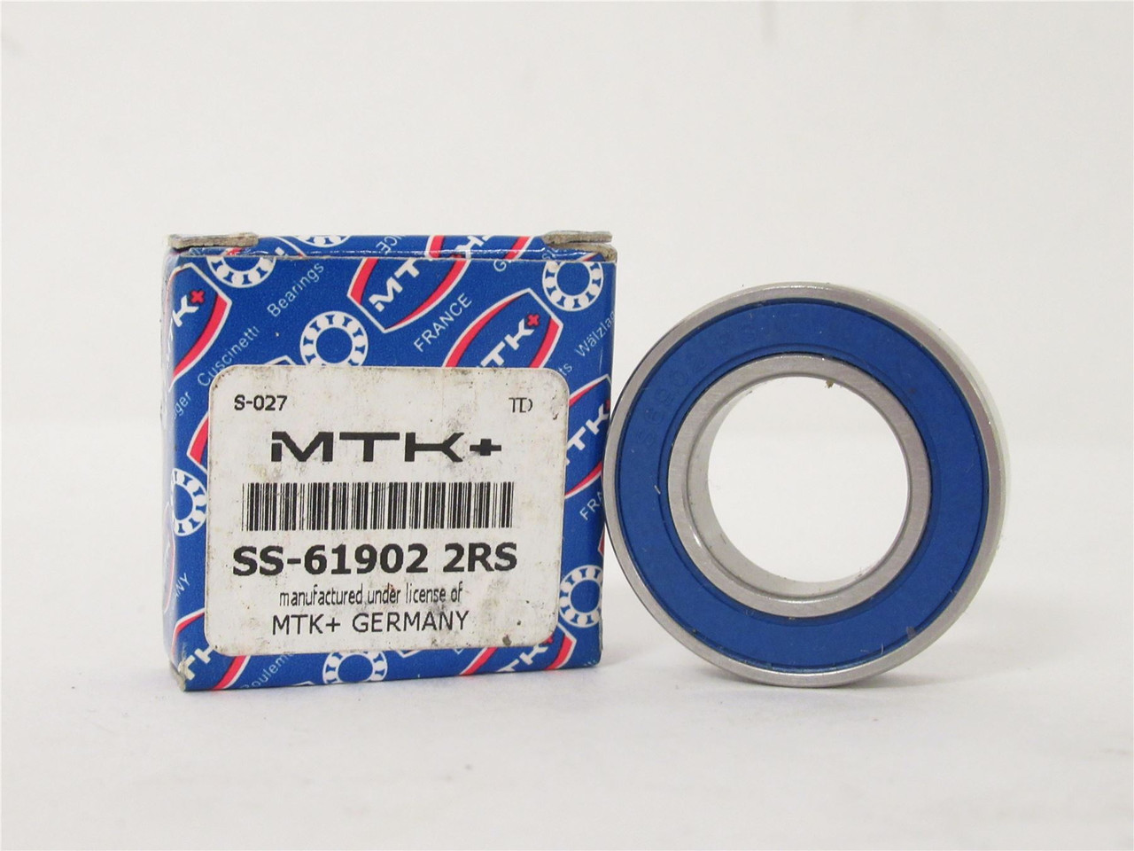 MTK SS-61902 2RS; Radial Ball Bearing; 15mmID; 28mmOD; 7mmW