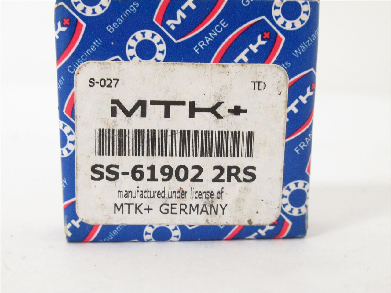 MTK SS-61902 2RS; Radial Ball Bearing; 15mmID; 28mmOD; 7mmW