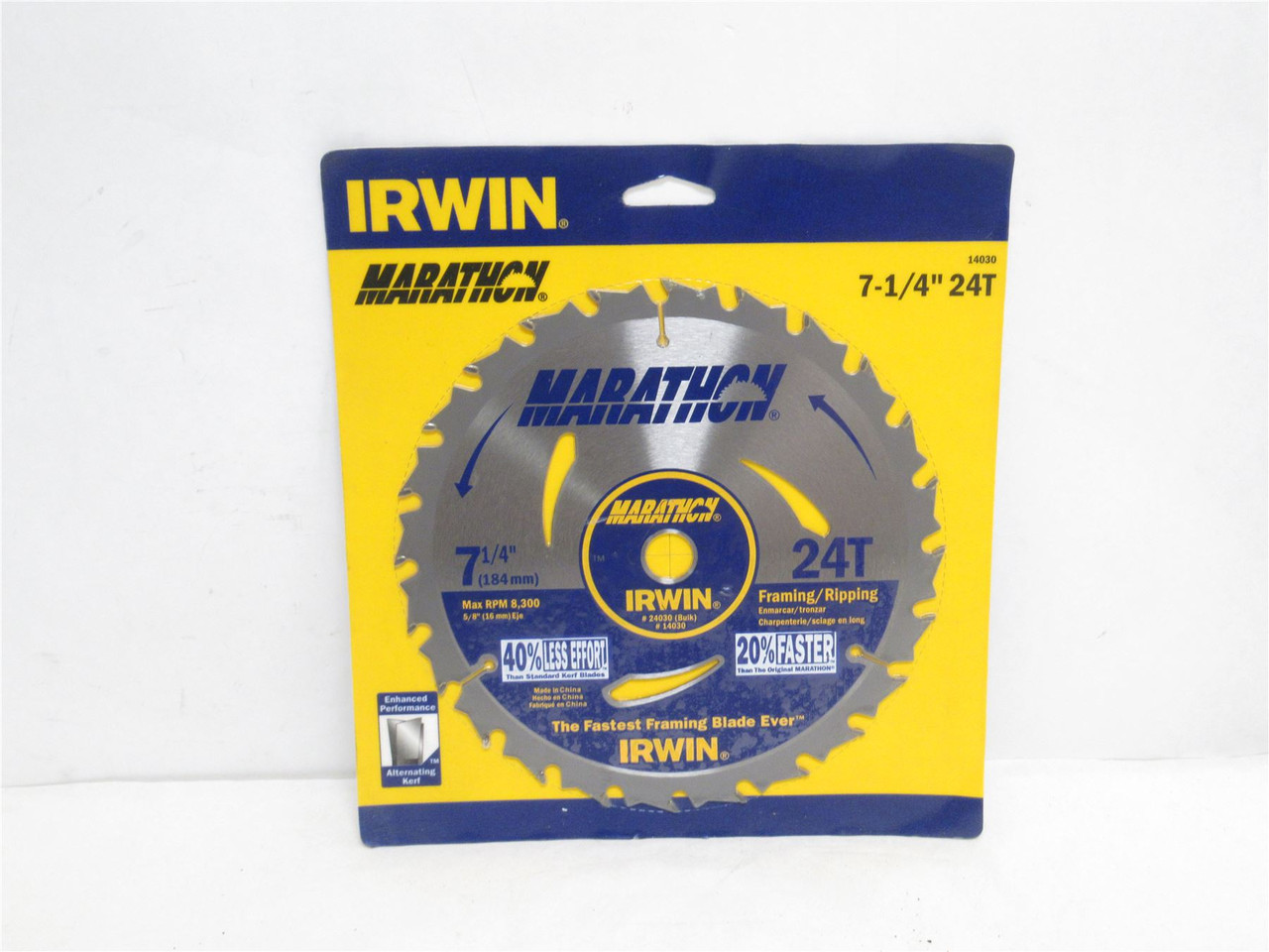 Irwin 14030; Framing/Ripping Saw Blade 4XK56; 7-1/4" OD