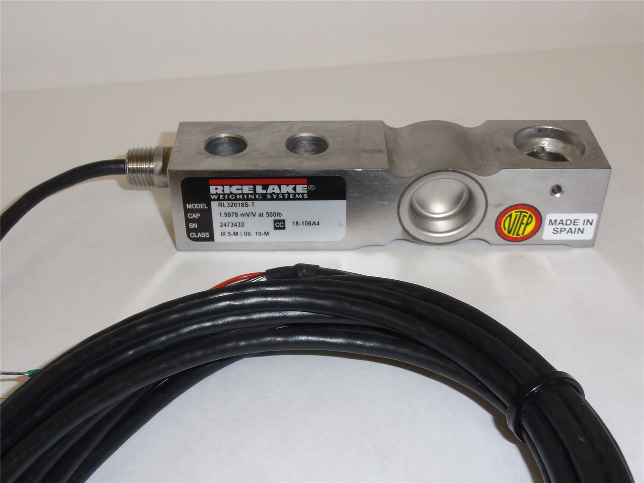 Rice Lake RL32018S-T; Load Cell; 500 LB; P/N 189189