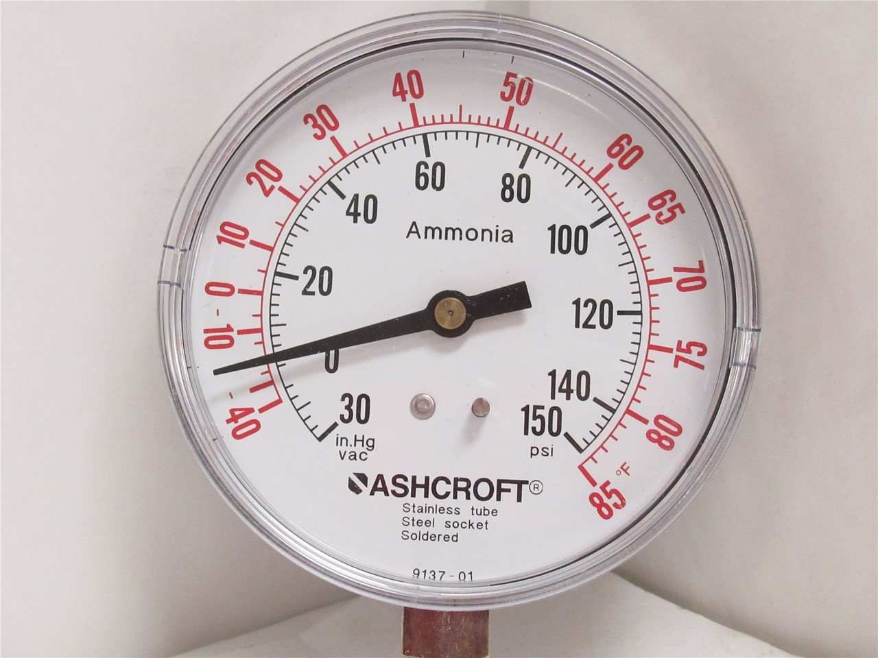 Ashcroft 35W1005SM02LXR5150/V-APL; Gauge 30Hg-0-150psi
