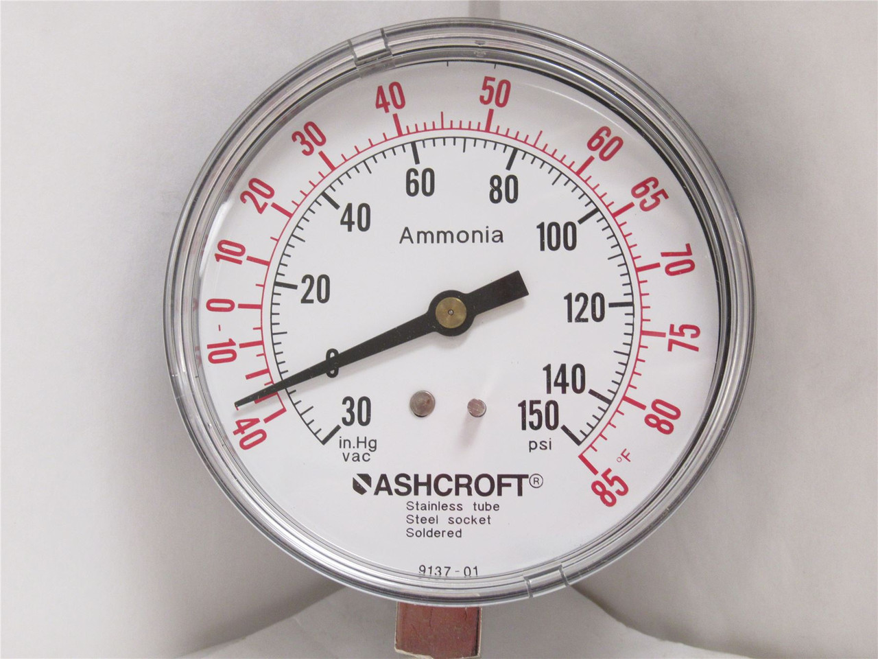 Ashcroft 351005M02LXR5V/150; Compound Gauge 30Hg-0-150psi