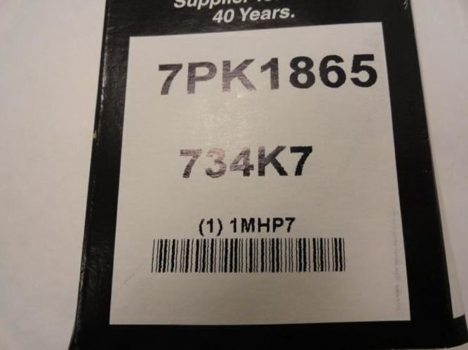 Bando 7PK1865; Serpentine Belt 734K7; 7-ribs 73.4"L; 1MHP7