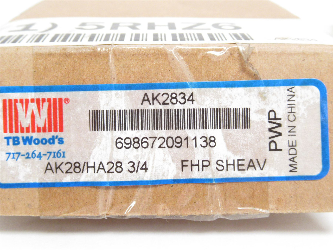 TB Woods AK2834; V-Belt Pulley; 3/4"ID; Size: 3L; 4L; A; AX