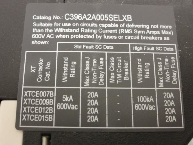 Eaton ECX09C1QHA-R61/C; Starter; 9A; 3P; 600V Max; Coil: 24VDC