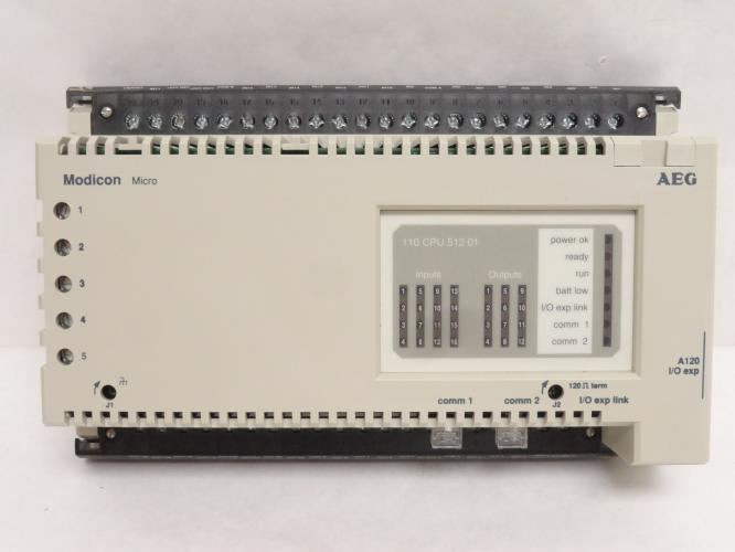 Schneider 110-CPU-512-01; Micro CPU Module; 115VAC