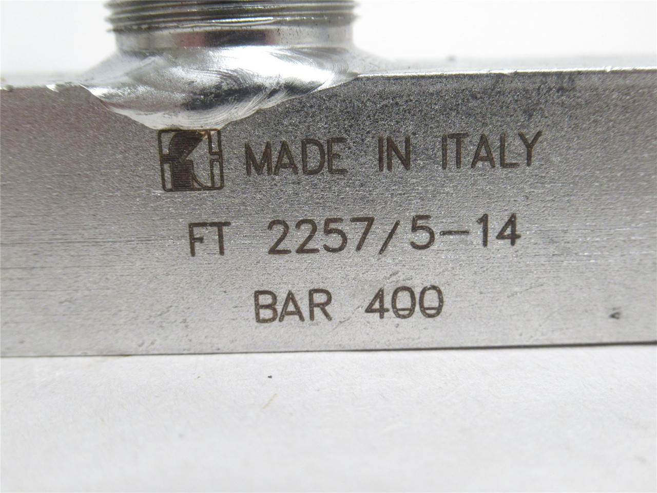 Tognella FT 2257/5-14; Flow Control Valve; SS; 400bar; 1/4NPT
