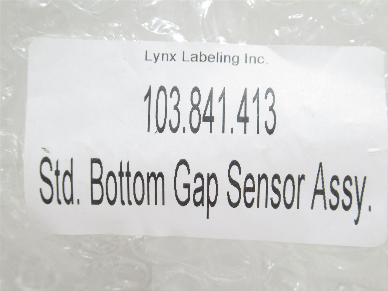 Lynx Labeling 103.841.413; Bottom Gap Sensor Assembly