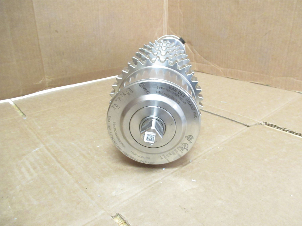 Van Der Graaf TM113B25-405NB; Drum Motor 350mmW 154ft/min