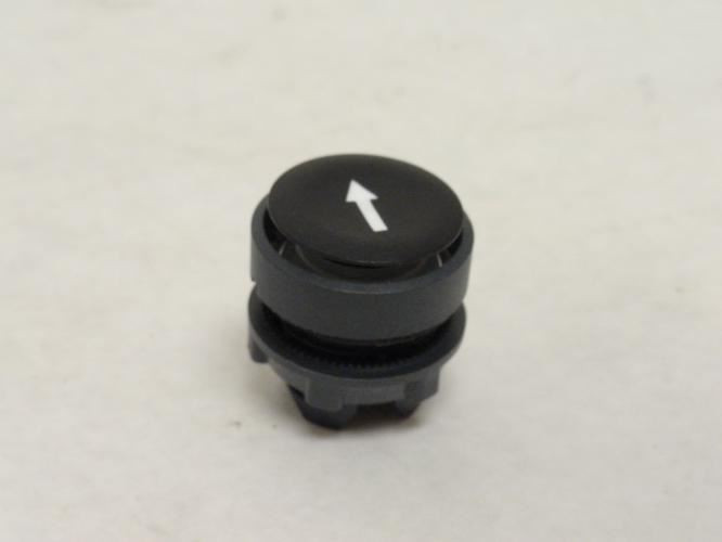 Schneider ZB5AA335; Black Flush Pushbutton; W/Arrow Up