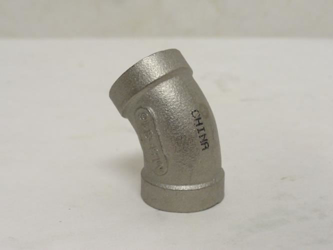Industry-Std 6JM03; Pipe Elbow; SS-316; 45Deg; 1/4NPT